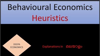 Heuristics Behavioural Economics Malayalam [upl. by Nivalc409]