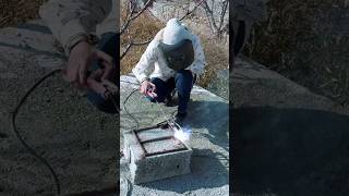 Have you ever seen a female welder Today I made a metal stove [upl. by Ysnat671]