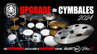 Upgrade de cymbales sur ma drum tec pro III Présentation tests avis [upl. by Eiramacissej511]