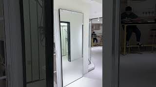 Sliding doors with hidden tracks Mirror design [upl. by Aihsia911]