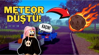 ÜSTÜMÜZE METEOR DÜŞTÜ 😭 GÖKSİNİN DÜNYASI 🌍 ROBLOX DUSTY TRİP [upl. by Kalil]