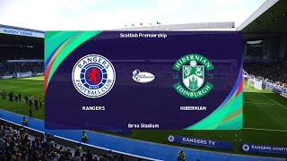 Rangers vs Hibernian 29092024 Scottish Premiership PES 2021 [upl. by Obediah594]