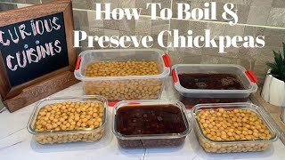 How To Boil amp Preserve Chickpeas  How To Boil Black amp White Chickpeasarsalasdiscoveries [upl. by Nekcarb135]