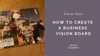 How to Create a Vision Board for your Business  visionboard visionboard2024 smallbusiness [upl. by Fahy666]