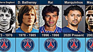 PSG All Captains From 1970 to 2024 [upl. by Alyhc105]