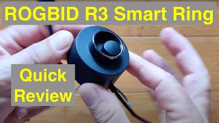 ROGBID R3 Smart Ring with Touch Control Visual Alarm Health and Sports Features Quick Review [upl. by Lenni]