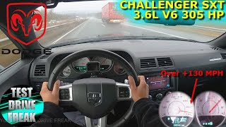 2014 Dodge Challenger SXT 36L V6 305 HP TOP SPEED AUTOBAHN DRIVE POV [upl. by Nerok]