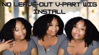 NO LEAVEOUT V PART WIG INSTALL  SUPER EASY [upl. by Sldney582]