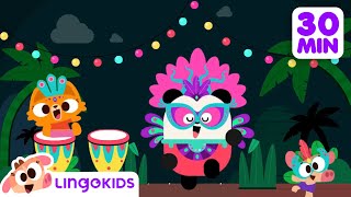 CARNIVAL SONG 🎭🎶  More Party Songs for Kids  Lingokids [upl. by Anelak]