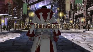 FFXIV  Jeuno the First Walk 24man Raid  Level 100 White Mage gameplay [upl. by Behah]