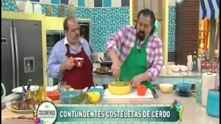 Costeletas de cerdo con puré de batatas [upl. by Noira]