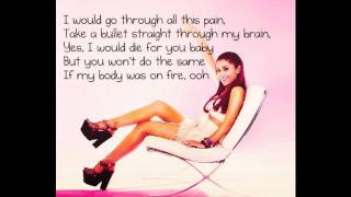 Ariana Grande  Grenade lyrics FULL SONG [upl. by Alfi558]