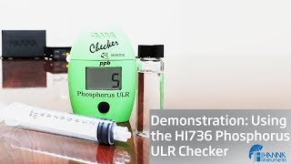 Video Demonstration Using the HI736 Hanna Instruments Phosphorus Checker [upl. by Lennon442]