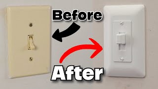 How To Install Light Switch Decorator Plate Easy Simple [upl. by Aix]