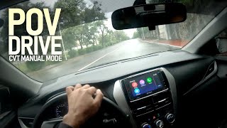 2020 Toyota Vios XLE CVT POV Manual Mode Drive Impressions [upl. by Allebasi]