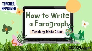 How to Write a Paragraph for Kids Teaching Lesson in English [upl. by Haelat702]