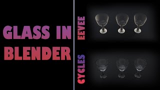 How to make GLASS in blender EEVEE and CYCLES Beginners tutorial  2021 [upl. by Lesoj]