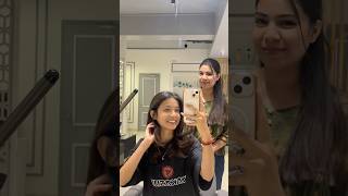 Hair colour changed 🎀 dehradun minivlog youtubeshorts straightncurlssalon [upl. by Assiralk]