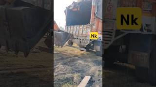 Truck VS JCB shortvideo trendingyoutubeshorts [upl. by Sulakcin]