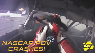 NASCARs Most Insane Helmet Cam First Person Crashes 3 [upl. by Aratak]