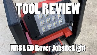 TOOL REVIEW  Milwaukee Rover LED Portable Jobsite Flood Light [upl. by Ayita74]