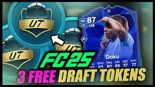 HOW TO GET Free Draft Tokens in FC 25 Ultimate Team ✅ Easy Method [upl. by Nyleuqcaj]