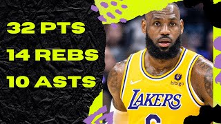 LeBron James Drops Triple Double In Unreal Takeover vs Kings  October 26 2024 [upl. by Trilbie]