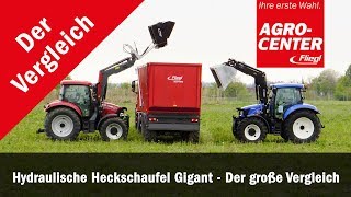 Fliegl AgroCenter  Hydraulische Heckschaufel Hochkippschaufel Gigant im Einsatz [upl. by Beryle]