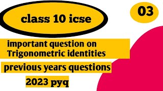 Trigonometrical Identities Class 10th Math  Ml Aggarwal ICSE trigonometryclass10icse [upl. by Oppen]