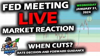 LIVE Market REACTION with Bitcoin Altcoins and Stock Market with Federal Reserve FOMC Rate Decision [upl. by Jimmie]