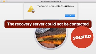 How to fix quotThe recovery server could not be contacted” error on macOS [upl. by Acirfa180]