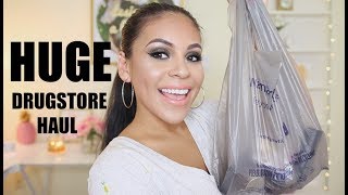 WHATS NEW AT THE DRUGSTORE HUGE TRY ON MAKEUP HAUL 2017  JuicyJas [upl. by Hughes485]