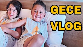 EFE VE EMİR İLE OTELDE GECE VLOG [upl. by Aikyt]