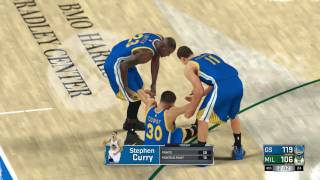 NBA 2K17 Stephen Curry Ankle Injury [upl. by Mcconnell]