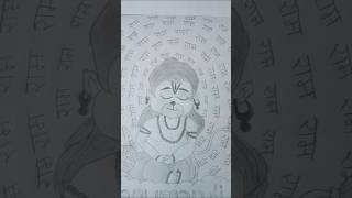 Hanuman Ji ki drawing so cutelike and subscribeKhushi artist 123song drawing [upl. by Cahn479]