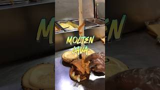 Molten lava burger trending burger foodblogger food foodie [upl. by Heloise171]