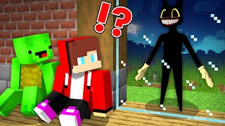 Why Cartoon Cat Want to Friend JJ and Mikey Outside The Window at night in Minecraft Maizen [upl. by Petromilli]