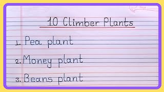 10 Climber plants name in english  Name of climber plants  Climber plants in english [upl. by Oluas]