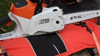 271 Will Stihl Chainsaw Chaps Stop a Battery Powered Chainsaw [upl. by Stetson]