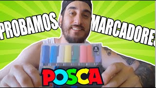 COMO usar MARCADORES POSCA [upl. by Shanna]