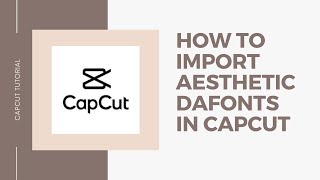 𑁍 How to import dafont on CapCut  iosandroid  tutorial   rnndn [upl. by Nylrahc]