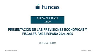 Presentación de las previsiones económicas y fiscales para España 20242025 [upl. by Lebasiairam53]