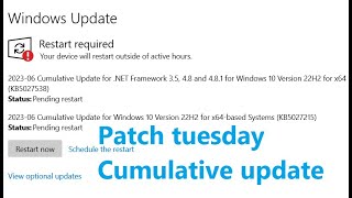 Cumulative Update for Windows 10 Version 22H2 for x64 based Systems KB5027215 [upl. by Reisman]