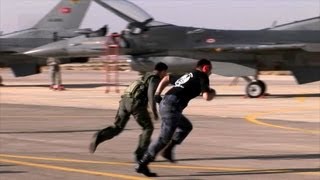 Jordanian Turkish American F16 Pilots Compete in Falcon Air Meet [upl. by Retseh]