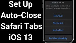 iOS 14How to Automatically close Safari tabs on iPhone and iPad [upl. by Eillac]