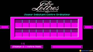 Des Chiffres et des Lettres gameplay PC Game 1987 [upl. by Reppep]