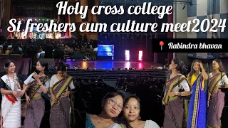 St freshers cum culture meet 2024✨🎉Holy cross college Agartala Tripura📍Rabindra bhavan💫 [upl. by Lilybel]