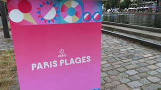 Paris Plages 2024 parisplages2024 parisplages mariepanic 7 juillet 2024 no1 Canal St Martin [upl. by Hux23]