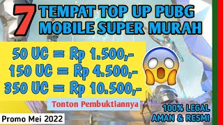 7 TEMPAT TOP UP UC PUBG MOBILE MURAH 2022 [upl. by Rockey422]