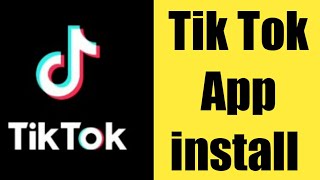 How To install Tik tok App download on play store [upl. by Camfort267]